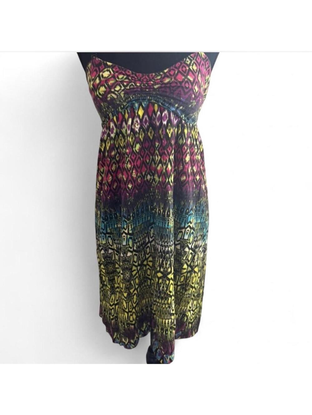 No boundaries Multicolored geometric print dress